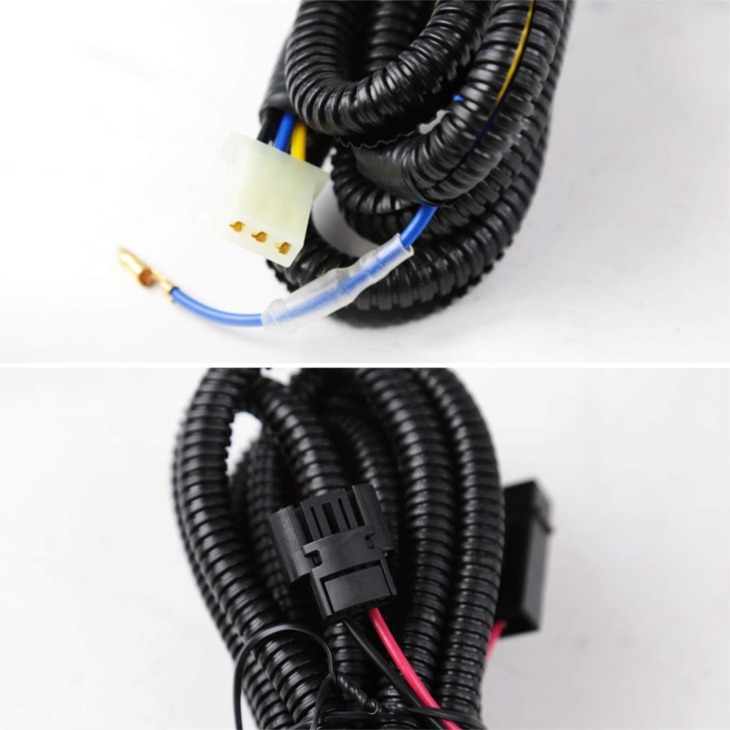 Fog Lights + Bulbs + Switch + Wiring SPEC-D TUNING Compatible with 2015-2018 GMC Sierra 2500HD and 3500HD