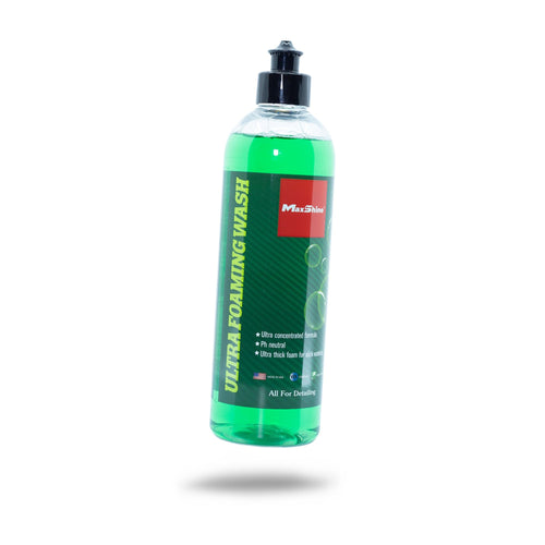 Ultra Foaming Maxshine Car Wash Soap | 16oz, Green, pH-Balanced, Eco-Friendly | Foaming Action, Safe on All Finishes, Fresh Scent | Cleans Painted Surfaces