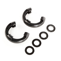 D-Ring Shackle Isolator Kit | Rugged Ridge, Black Pair, 3/4 inch | 11235.30