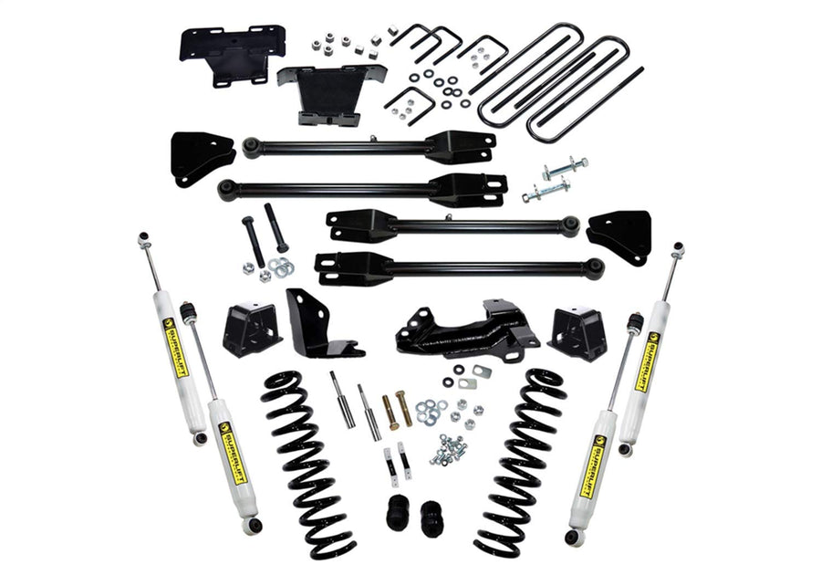 SUPERLIFT SUSPENSION RealTruck 4" Lift Kit for Ford F-250/F-350 | Complete Lift Kit with Front & Rear Shadow Series Shocks and 4-Link Arms | K230 | Fits 2005-2007 Ford F-250 / F-350 4WD