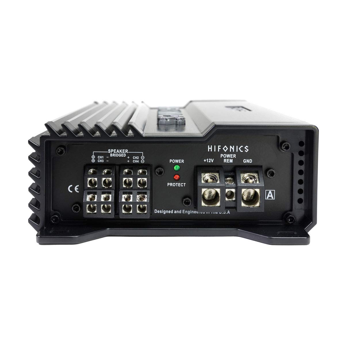 Hifonics Alpha Series Compact 1200 Watt Four Channel Car Amplifier Super D-Class Full Range Amp