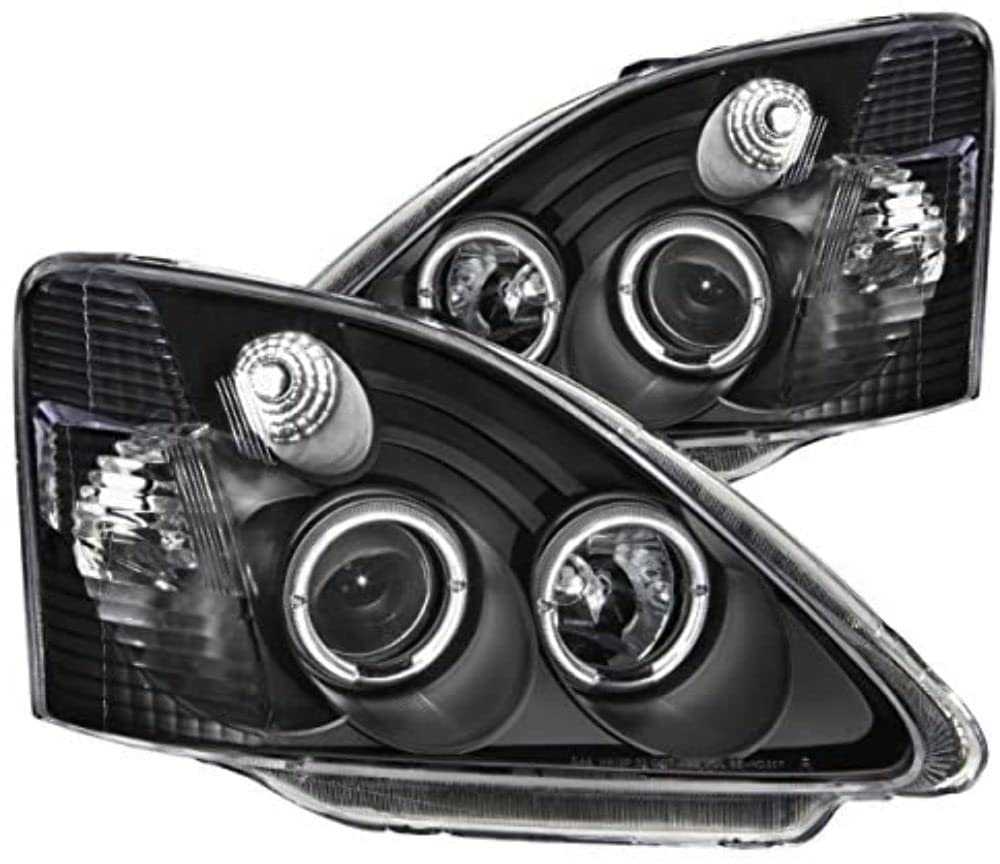 Projector Headlight Set ANZO USA w/LED Halo-Black