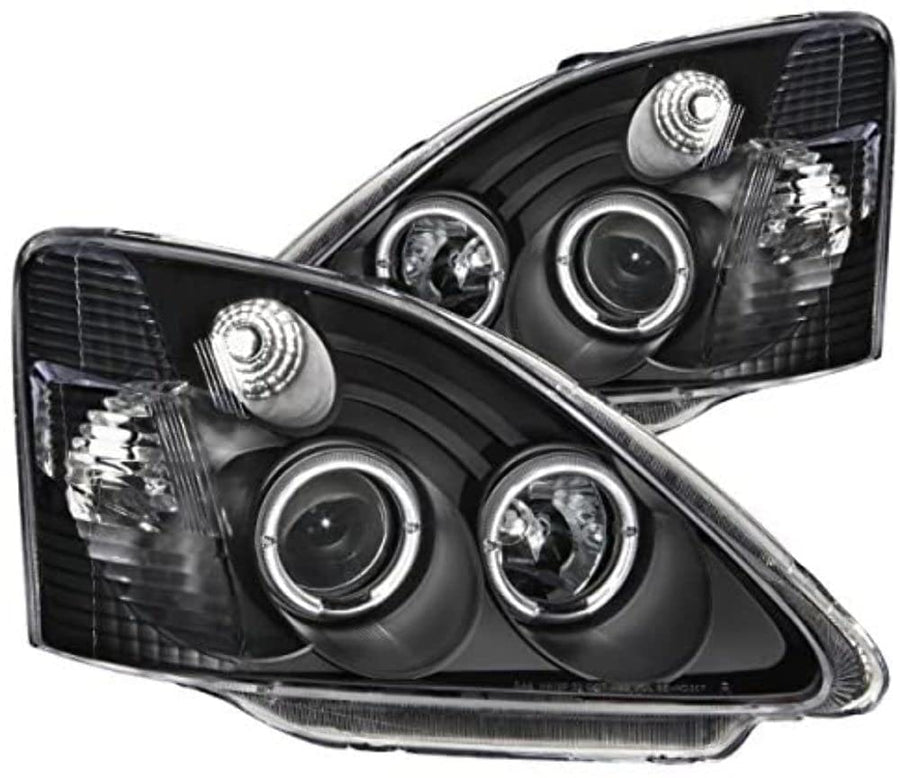 Projector Headlight Set ANZO USA w/LED Halo-Black