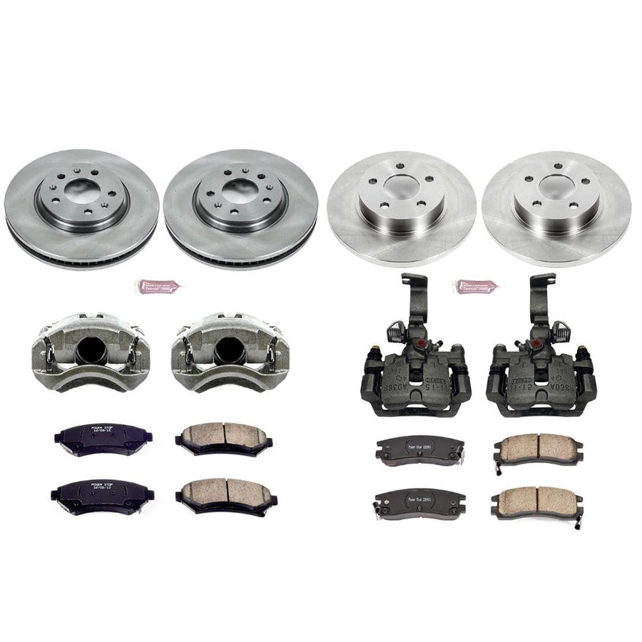 Power Stop KCOE2733 1-Click OE Replacement Brake Kit with Calipers For Cadillac Seville Autospecialty 2003-2004 [Model Specific]