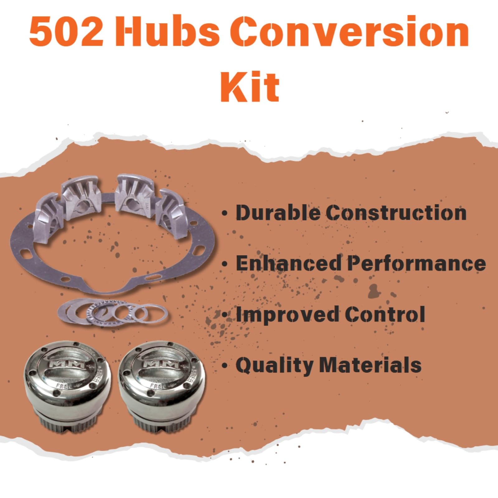 502 Mile Marker Pair of Premium Locking Hubs fits 1973 1974 K35 K3500 Pickup | Built for Durability & Reliability in Extreme Off Road Conditions | Engineered with Precision