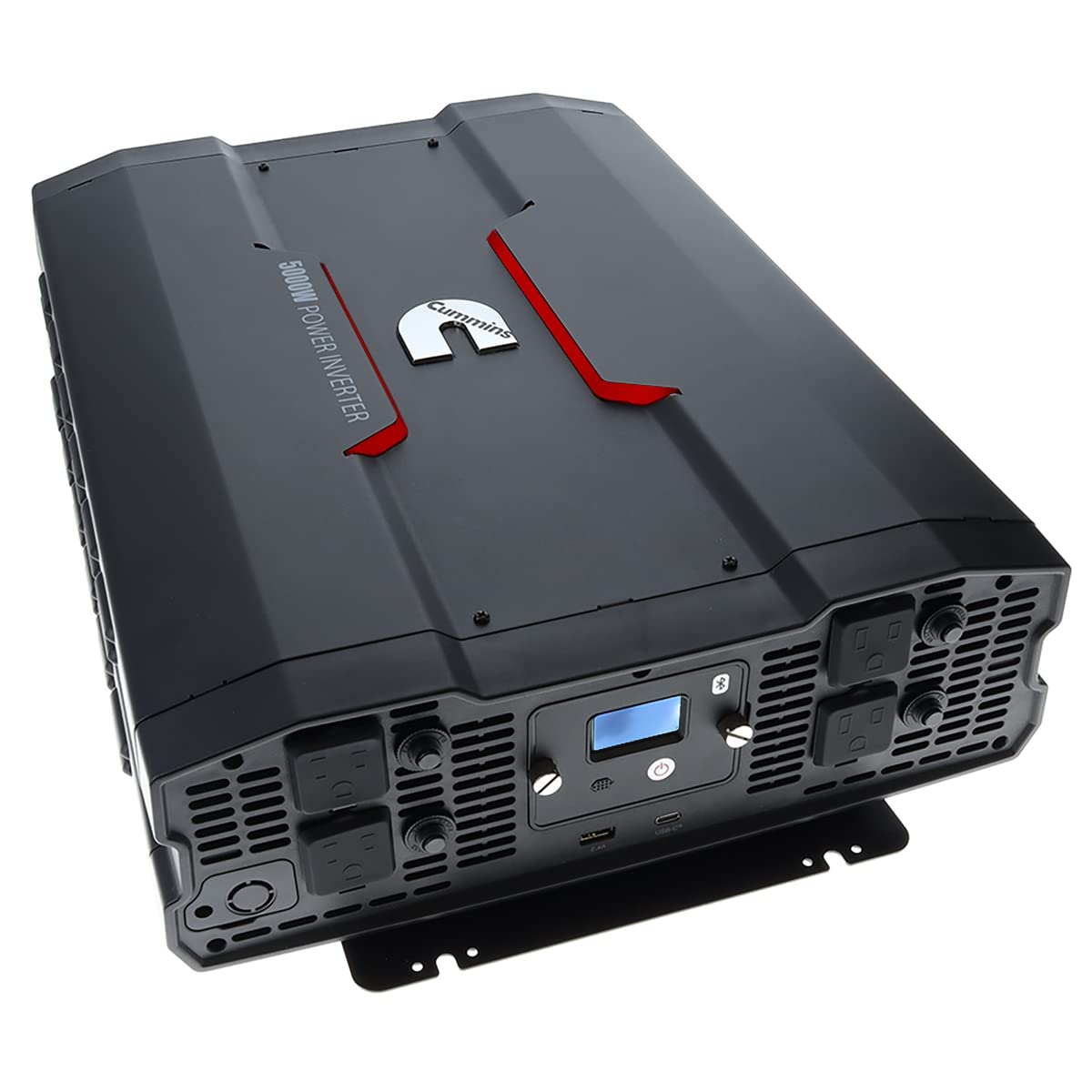 5000 Watts Cummins Inverter Modified Sine Wave Truck Inverter 12 Volts to 110 Volts Four AC Outlets Two USB Ports (Plus Cable Kit)- CMN5000W - Inverters for Vehicles, Van Life, Camping
