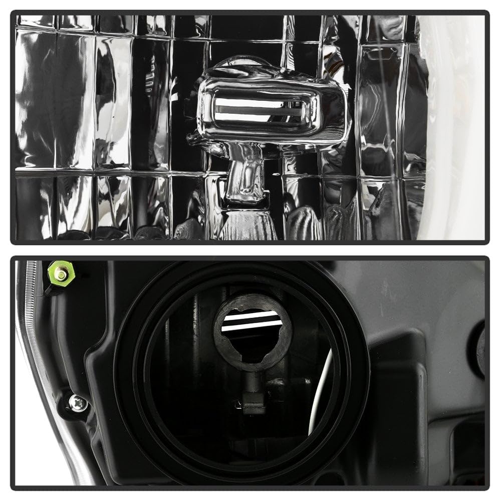 Ford F150 Spyder (xTune) 18-20 (XL XLT Lariat Model) w/LED DRL Halogen Headlight - Low Beam-H11(Included) ; High Beam-HB3(Included) ; Signal-7444NA(Included) - Chrome