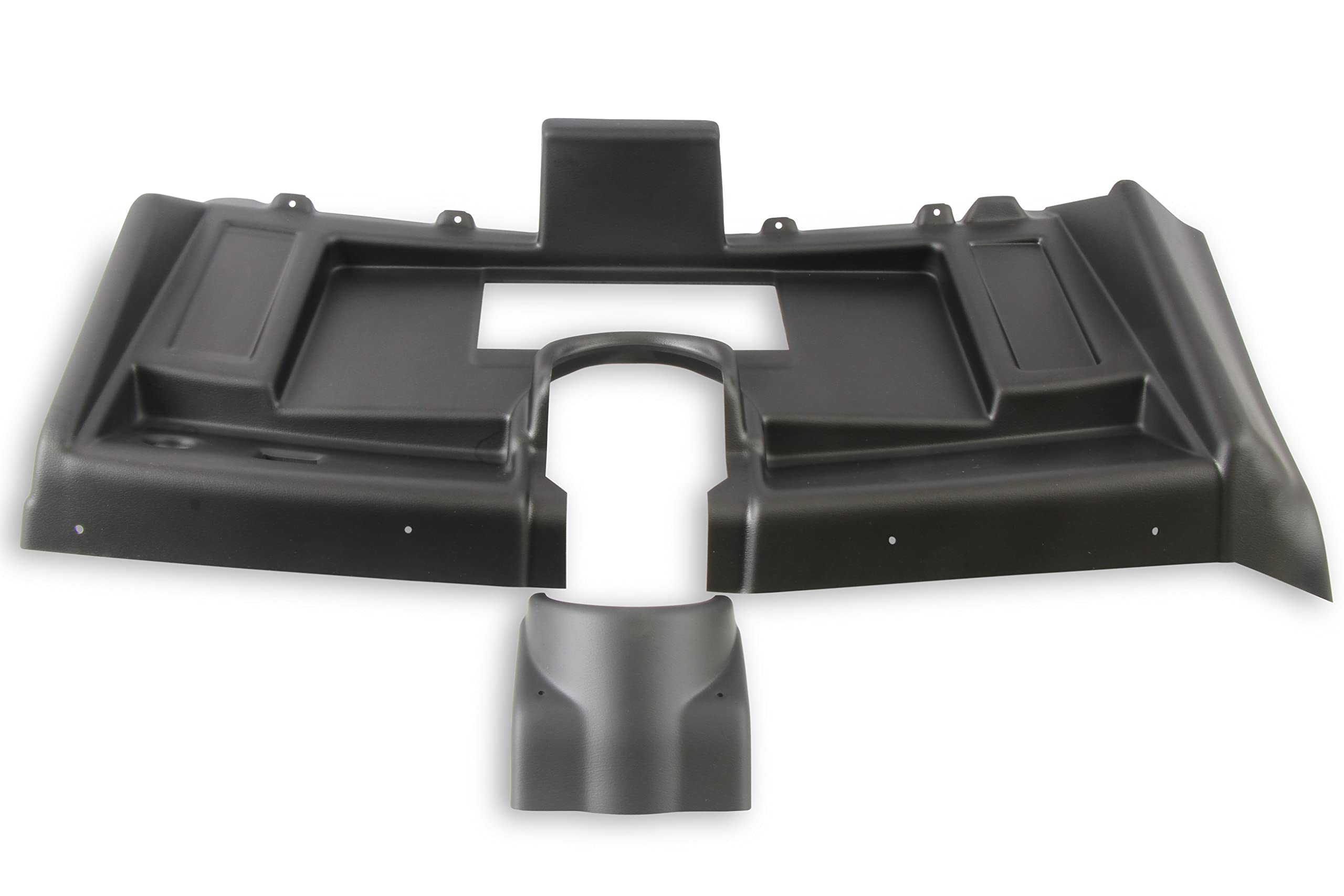 Dash Bezel Holley EFI 553-381 - without A/C Vent Openings - Black
