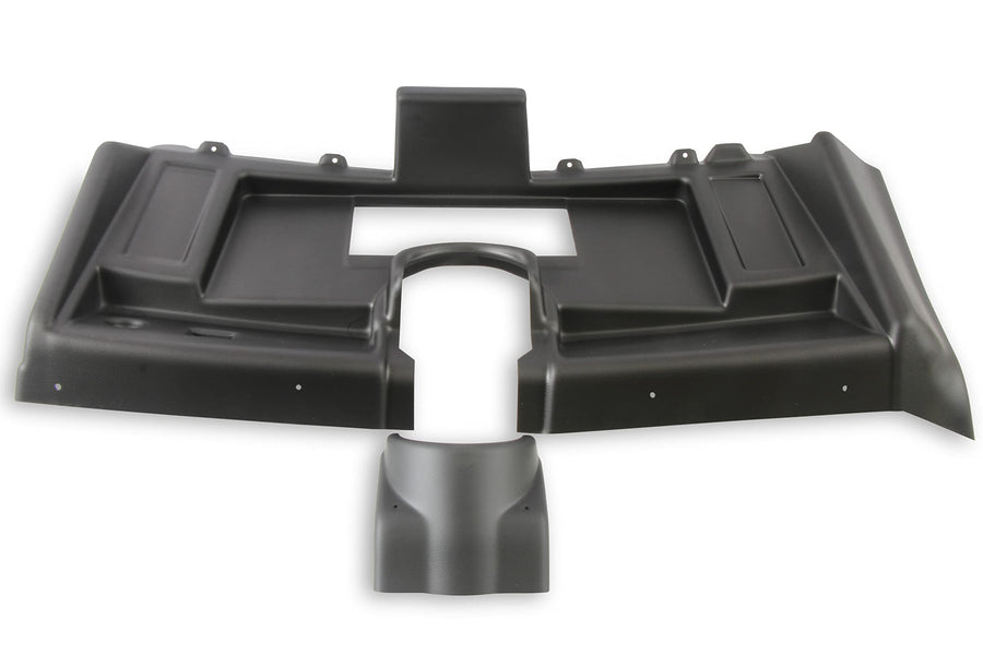 Dash Bezel Holley EFI 553-381 - without A/C Vent Openings - Black