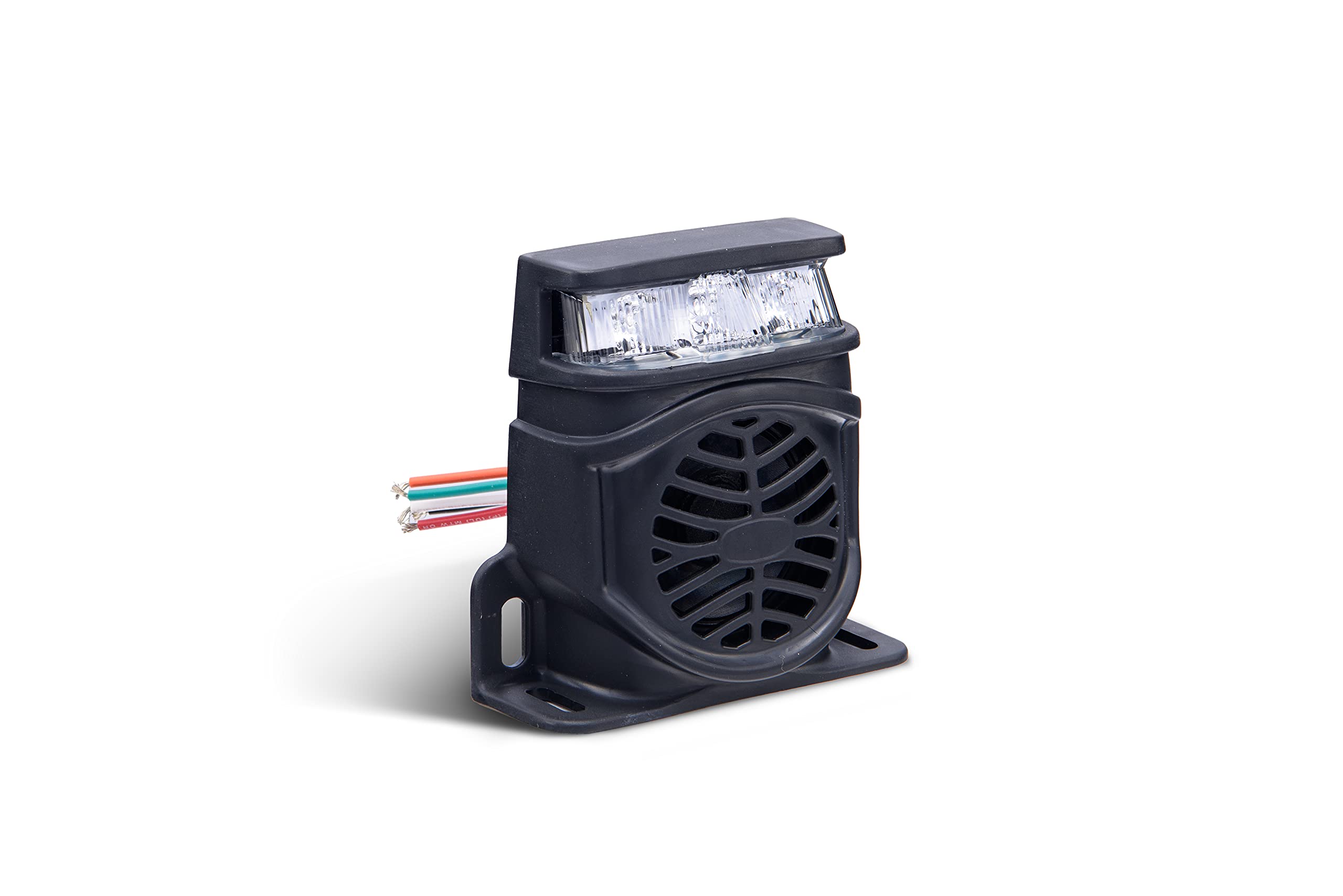 Rival Lighting System A.R.E. | 23705-52051 | Lumalarm 97DB Back Up Alarm w/LED Flashing Light, Black Housing/Amber Light