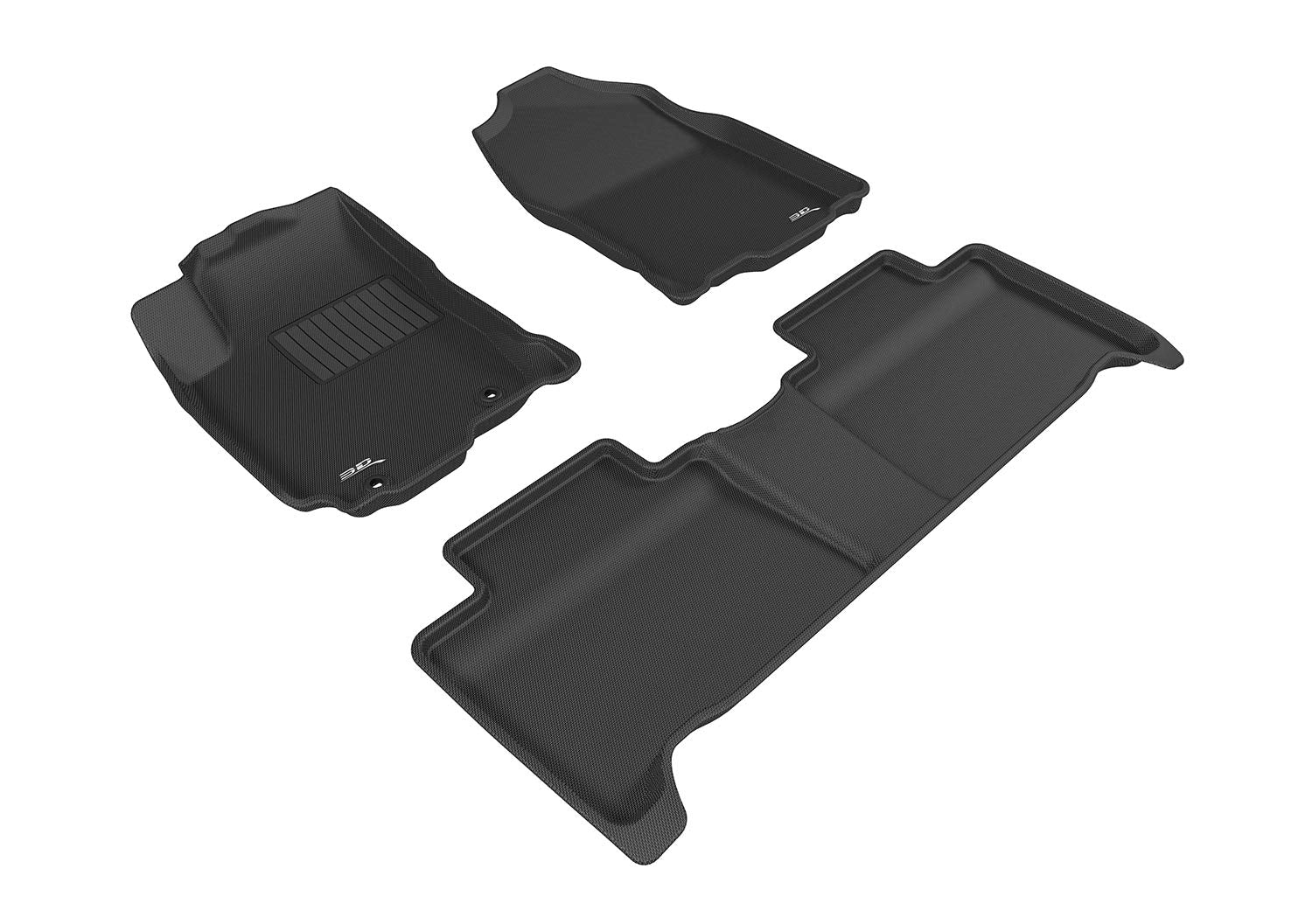 3D MAXpider Kagu Custom Fit Floor Mat (Black) Compatible with Toyota RAV4 Hybrid 2016-2018 - R1 R2