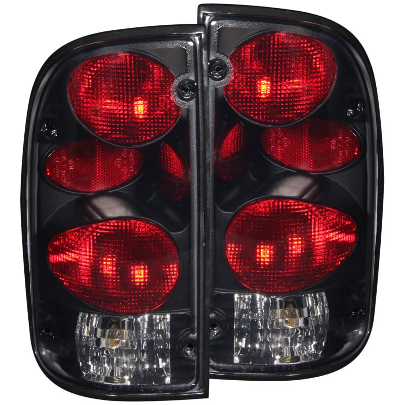 211180 ANZO USA Chrome Euro Tail Light Set-Smoke Lens