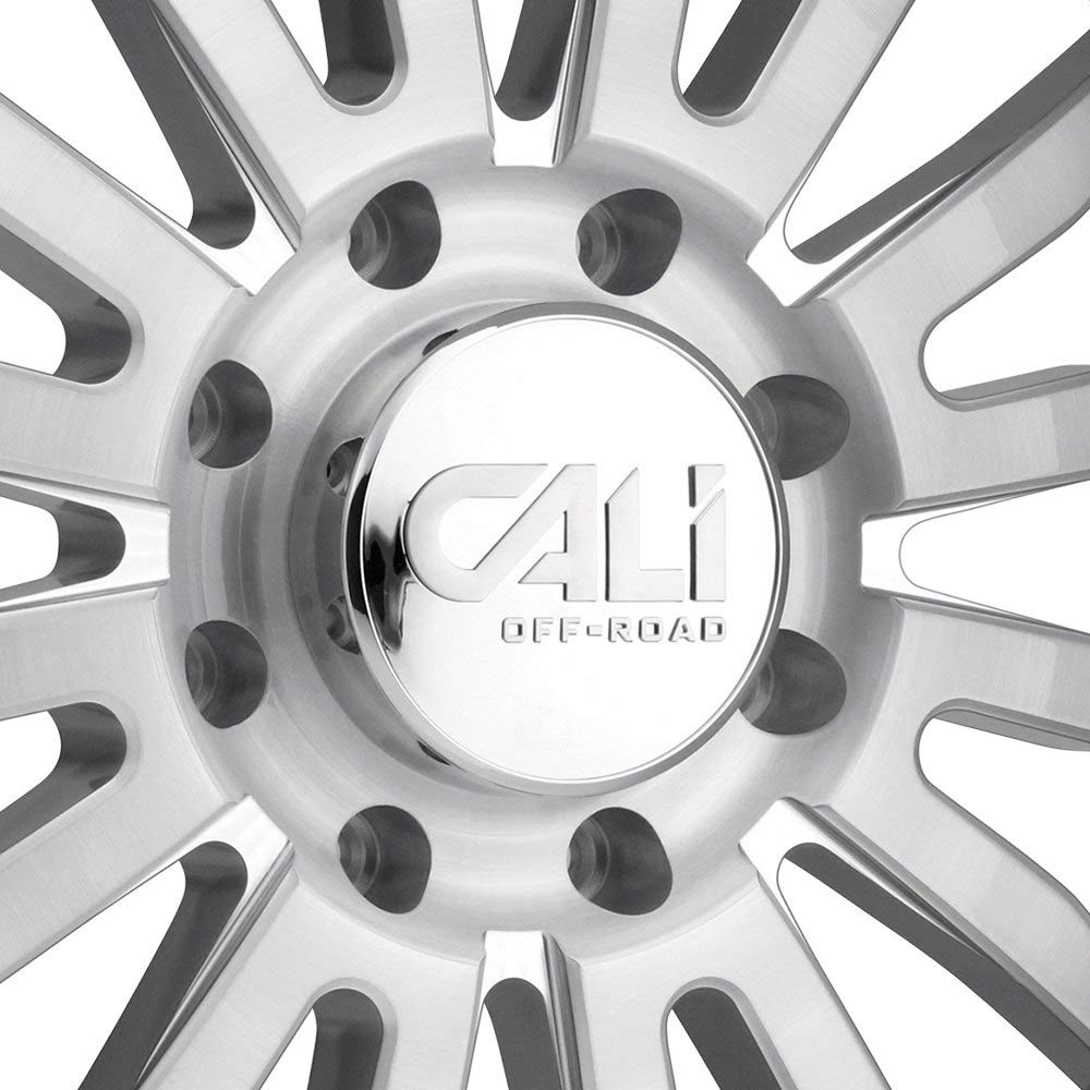 Cali Off-Road Brushed Clear Gloss SUMMIT Wheel with Alloy Steel (20 x 9. inches /5 x 87 mm, 0 mm Offset)