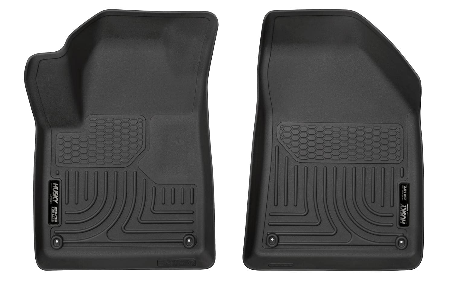 Husky Liners Floor Mats X-act Contour | Fits 2015-2023 Jeep Cherokee | Front Row, 2-pc Black - 55431