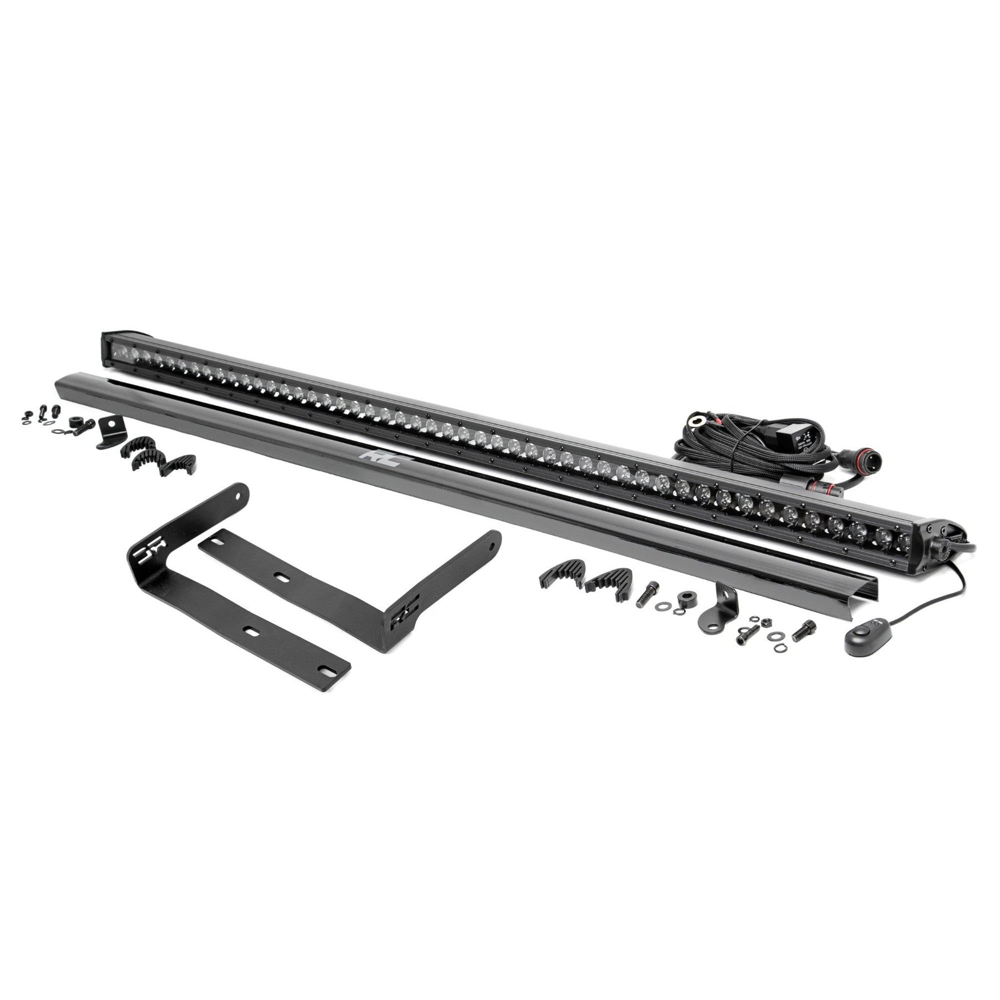 50" Rough Country Single Row LED Light Bar Kit for Kubota RTV-X900/RTV-X1100-50-in Black Series LED Bar