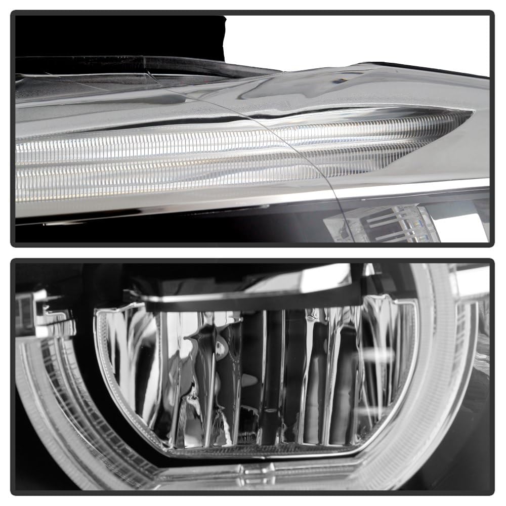 BMW F30 3 Series Spyder (Xtune) 4Dr 12-15 (Halogen Model) Full LED Projector Headlights - Chrome