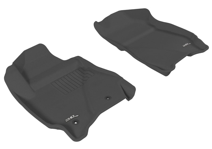 3D MAXpider Custom Fit Front Row All-Weather Floor Mat for Select Ford Escape/Mazda Tribute Models - Kagu Rubber (Black)