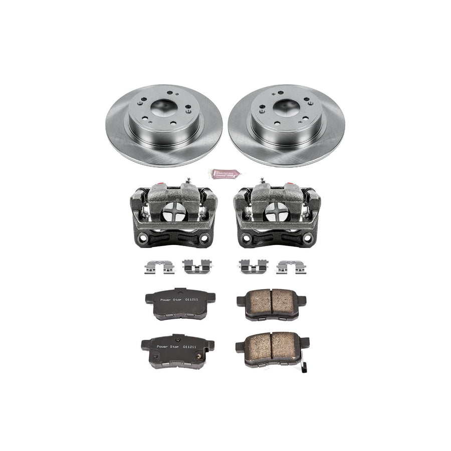 Power Stop KCOE3127 1-Click Autospecialty OE Replacement Brake Kit with Calipers For Acura TSX 2009-2010, Honda Accord 2008-2010 [Model Specific]