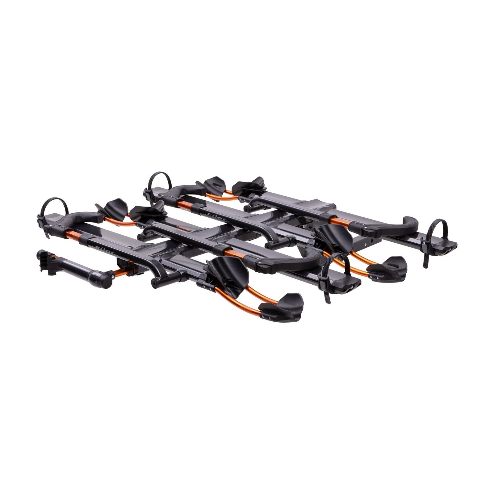 KUAT NV 2.0-2" Add-On - +2-Bike Rack | Increases The 2" NV to a 4-Bike Hitch Rack | Rugged All-Metal Construction | E-Bike Compatible | Gray Metallic and Orange Anodize (NA22G)