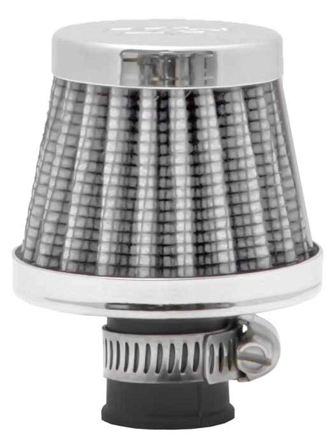 K&N Air Filter/Breather Vent: High Performance, Premium, Washable, Replacement Engine Filter: Flange Diameter: 0.375 in, Filter Height: 1.75 in, Flange Length: 0.5 in, Shape: Breather, 62-1600WT