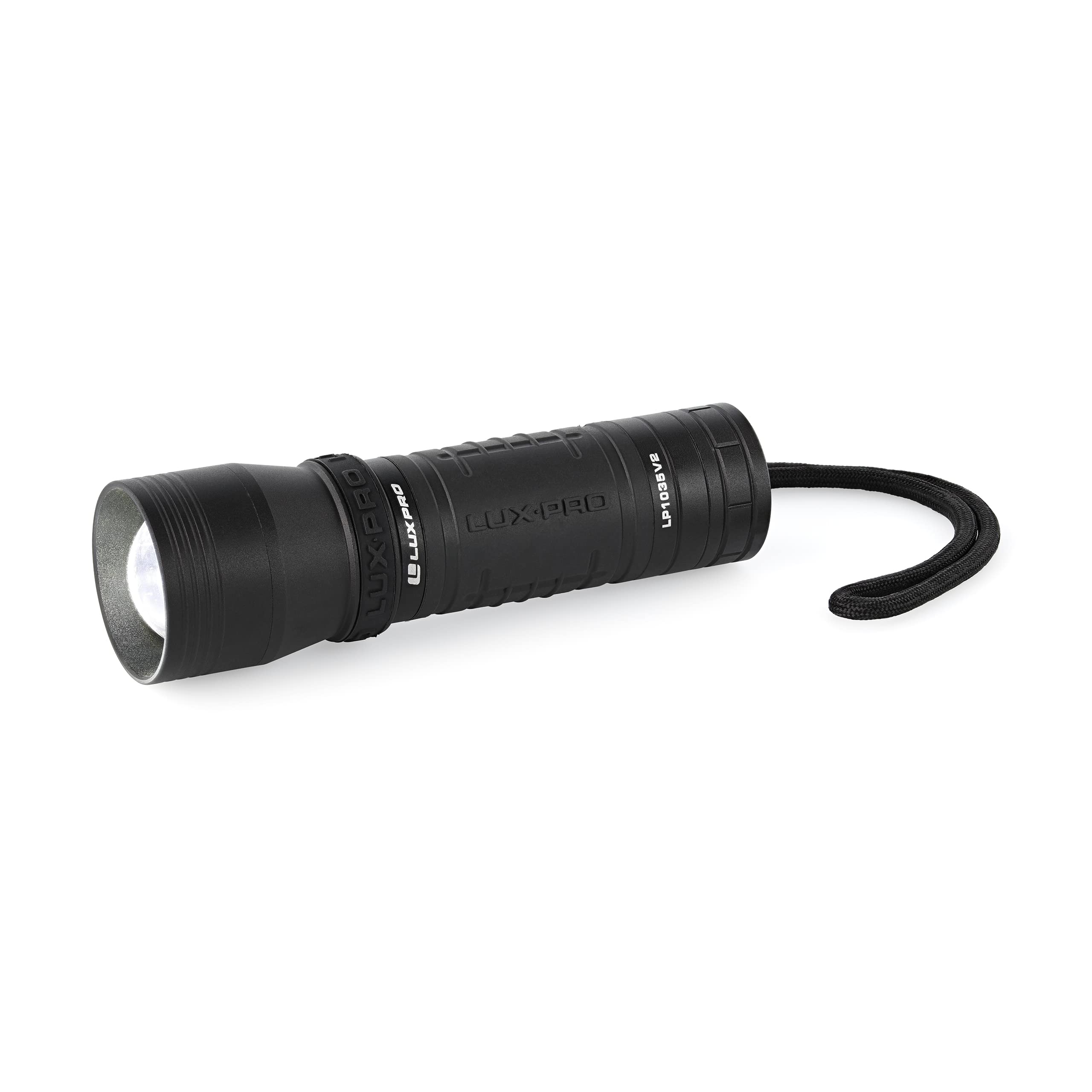Zoom Focus LUXPRO CREE LED Flashlight High Lumen Tactical Handheld with TackGrip (LP1035V2)