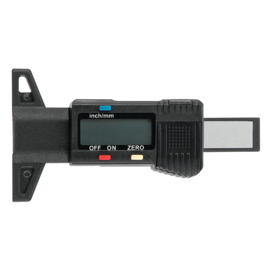 Large LCD Display Performance Tool 60310 Tire Tread Depth Gauge - Easy Reading, Zero Setting, Metric/Inch Interchangeable, Manual On/Off
