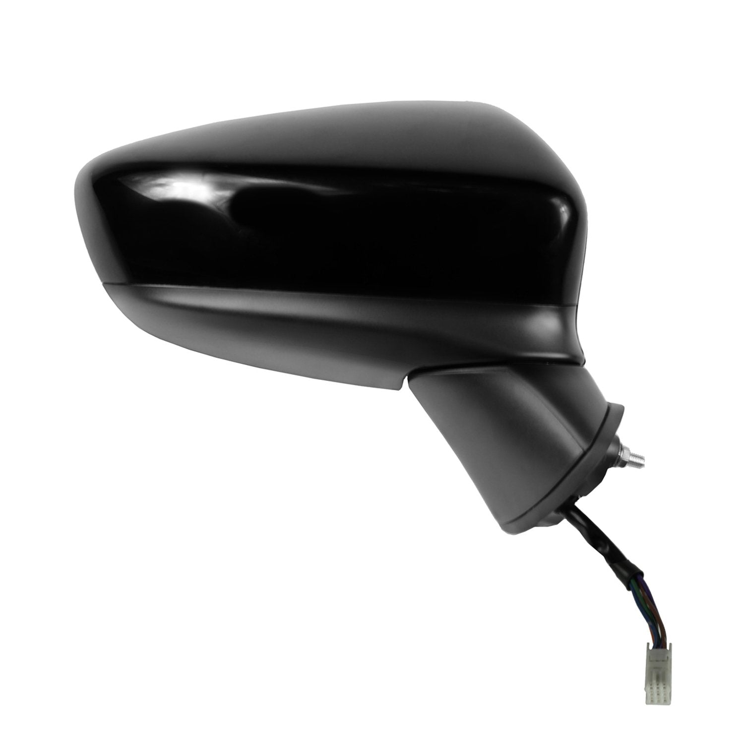 Fit System Mirror Passenger Side for Mazda 6, Textured Black w/PTM Cover, w/Turn Signal, Foldaway, Heated Power