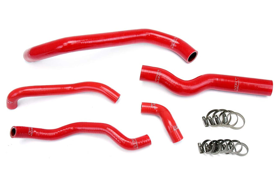Red HPS Reinforced Silicone Radiator + Heater Coolant Hose Kit 57-1973-RED