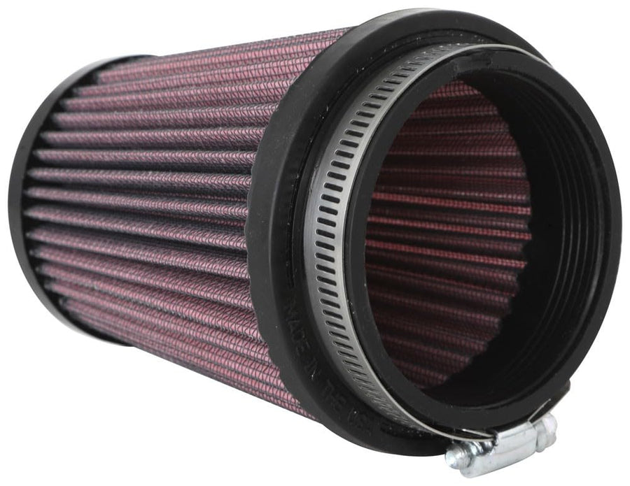 K&N Air Filter: Universal Clamp-On High Performance, Premium, Washable, Replacement Filter: Flange Diameter: 2.875 In, Filter Height: 5 In, Flange Length: 0.625 In, Shape: Round Tapered, RU-2600