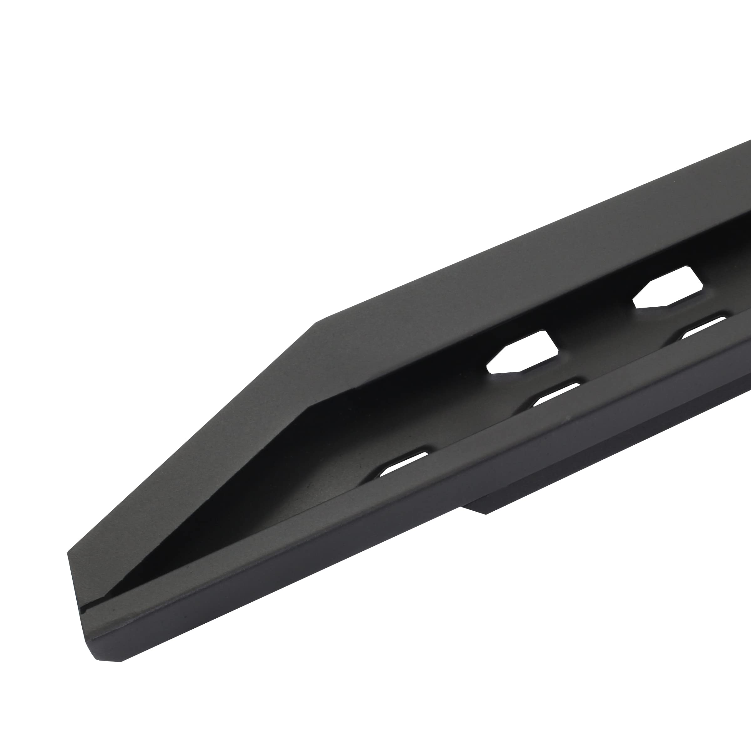 RB20 Slim Running Boards Go Rhino | 48", Galvanized Steel, Textured Black | 69400048SPC