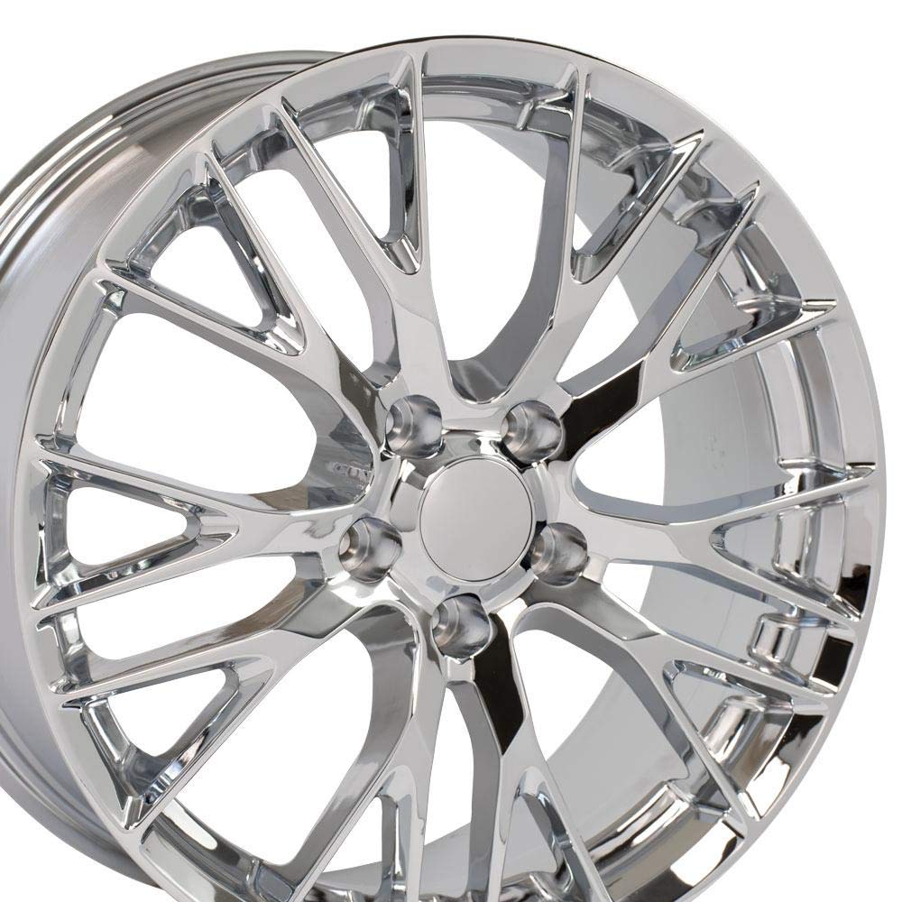 CV22C-20010-5475-79C OE Wheels 20" Replica Wheel CV22 Fits Chevrolet Corvette - C7 Z06 Rim 20x10 Chrome Wheel