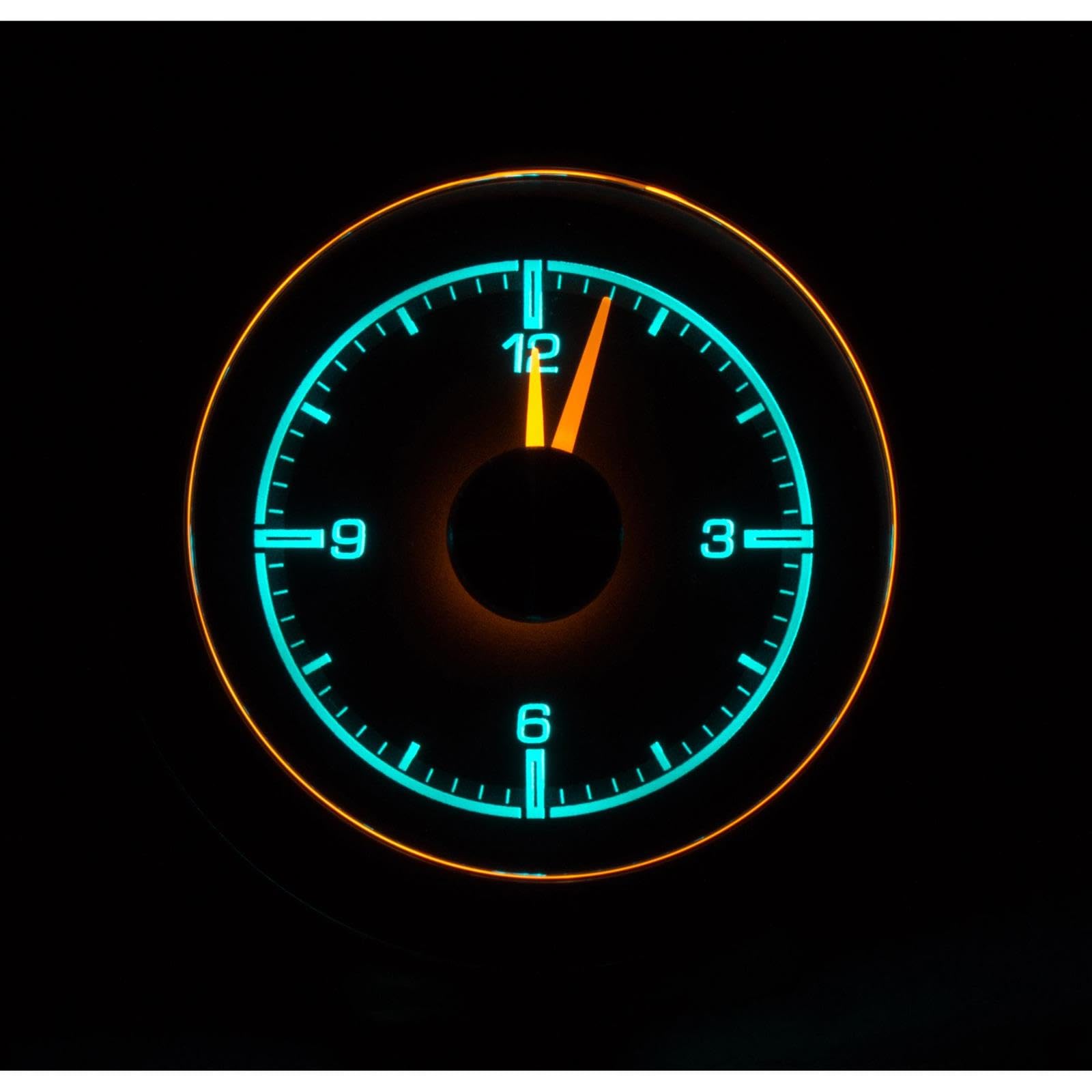 Dakota Digital 55 56 Chevy Analog Clock Gauge for HDX gauge Black Alloy HLC-55C-K