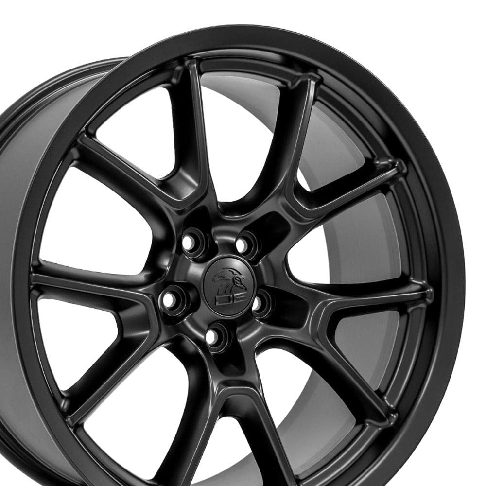 20 Inch OE Wheels DG21 Rim Fits Challenger 50th Anniversary Style 5x115 20x9 Satin Black - Hollander 10369 (1)
