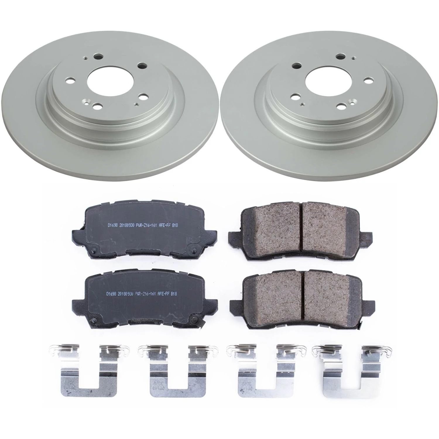 Power Stop Z17 CRK7901 Rear Evolution Geomet Coated Brake Kit For Acura MDX 2017-2020 [Model Specific]