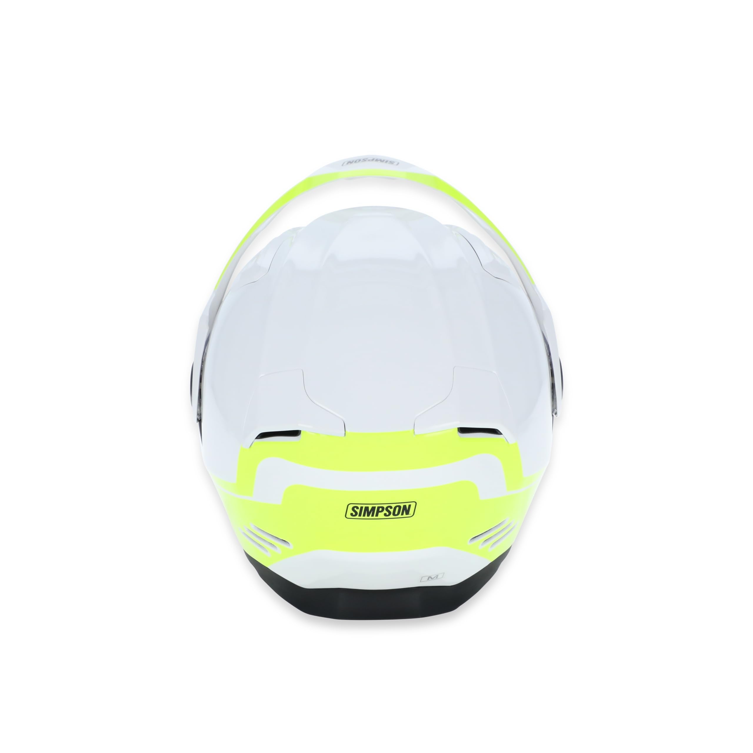 Journey Bandit Simpson Motorcycle Helmet - Yellow/White - 2XL | Off Road Dirt Bike UTV Motocross ATV | Modular Full-Face Flip Up | Clear Pinlock Anti-Fog Visor Shield | DOT ECE Certified (JBDWY2X)