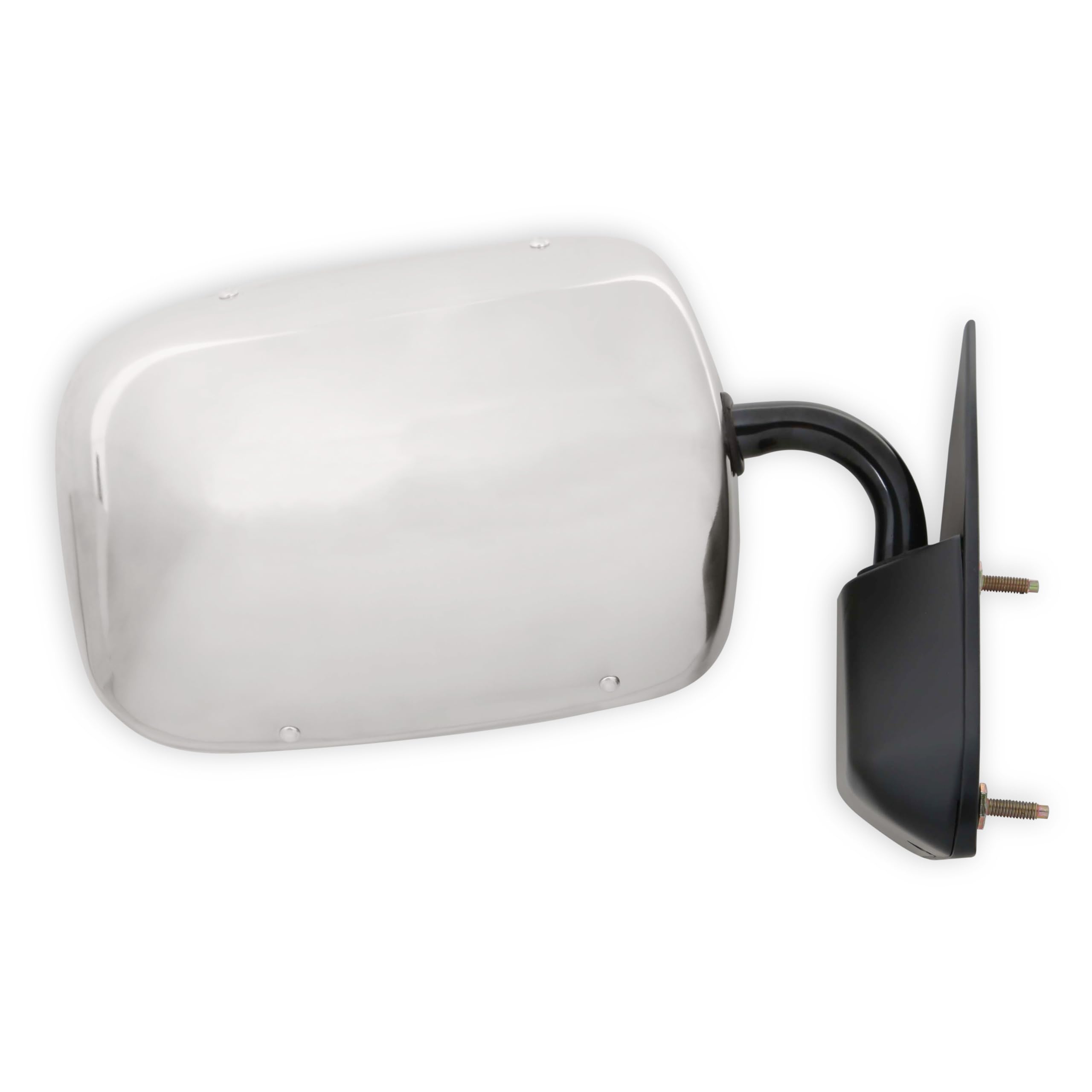 04-386 Brothers Trucks Side View Mirror (Below Eyeline) - Stainless - RH