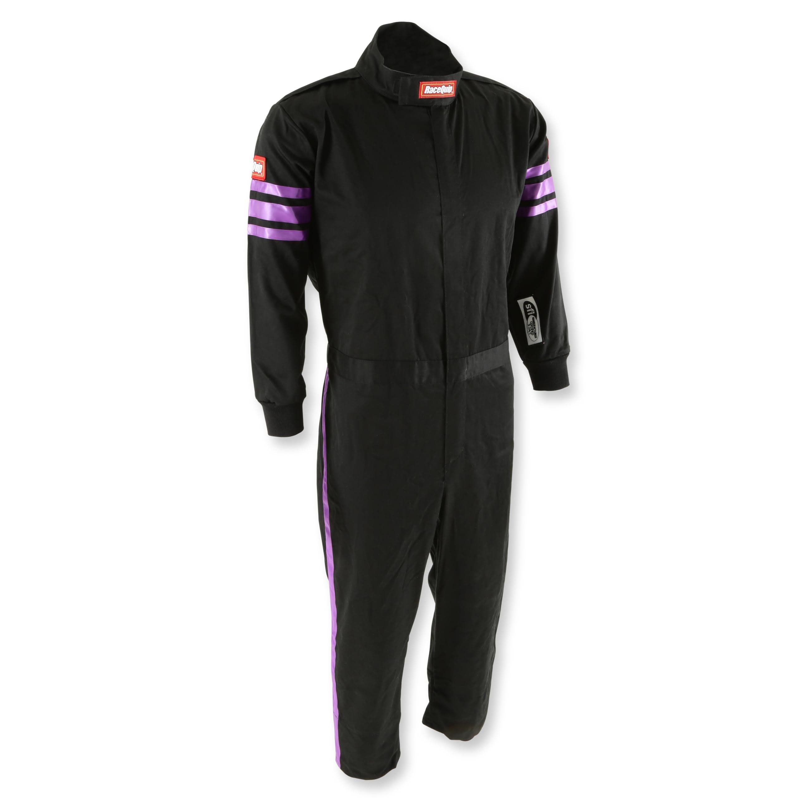 Pro-1 RaceQuip Driving Suit SFI 3.2A/1 Black/Purple Stripe Youth Small