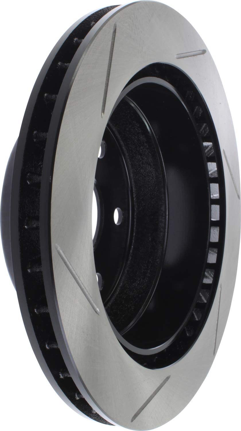 Sport StopTech 126.66045SL Rear Left Slotted Disc Brake Rotor - Fits Select Cadillac, Chevrolet, GMC Vehicles