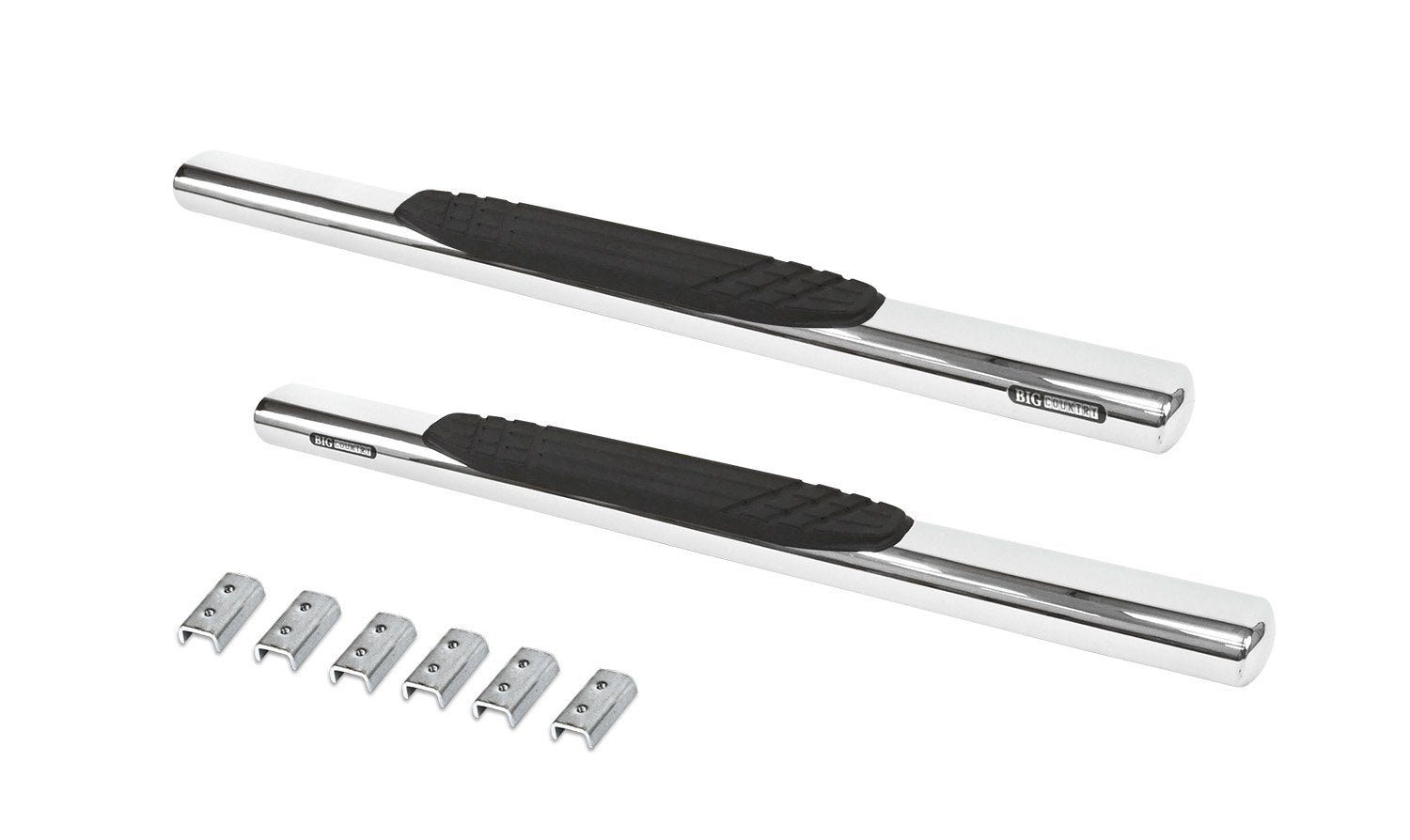 4" Go Rhino OE Xtreme Sidesteps & Brackets | Stainless Steel, Polished | 684409952PS | Fits 2009 - 2014 Ram & Dodge Ram 1500 Standard Cab Pickup; 2010 - 2024 Ram 2500, 3500 Standard Cab Pickup