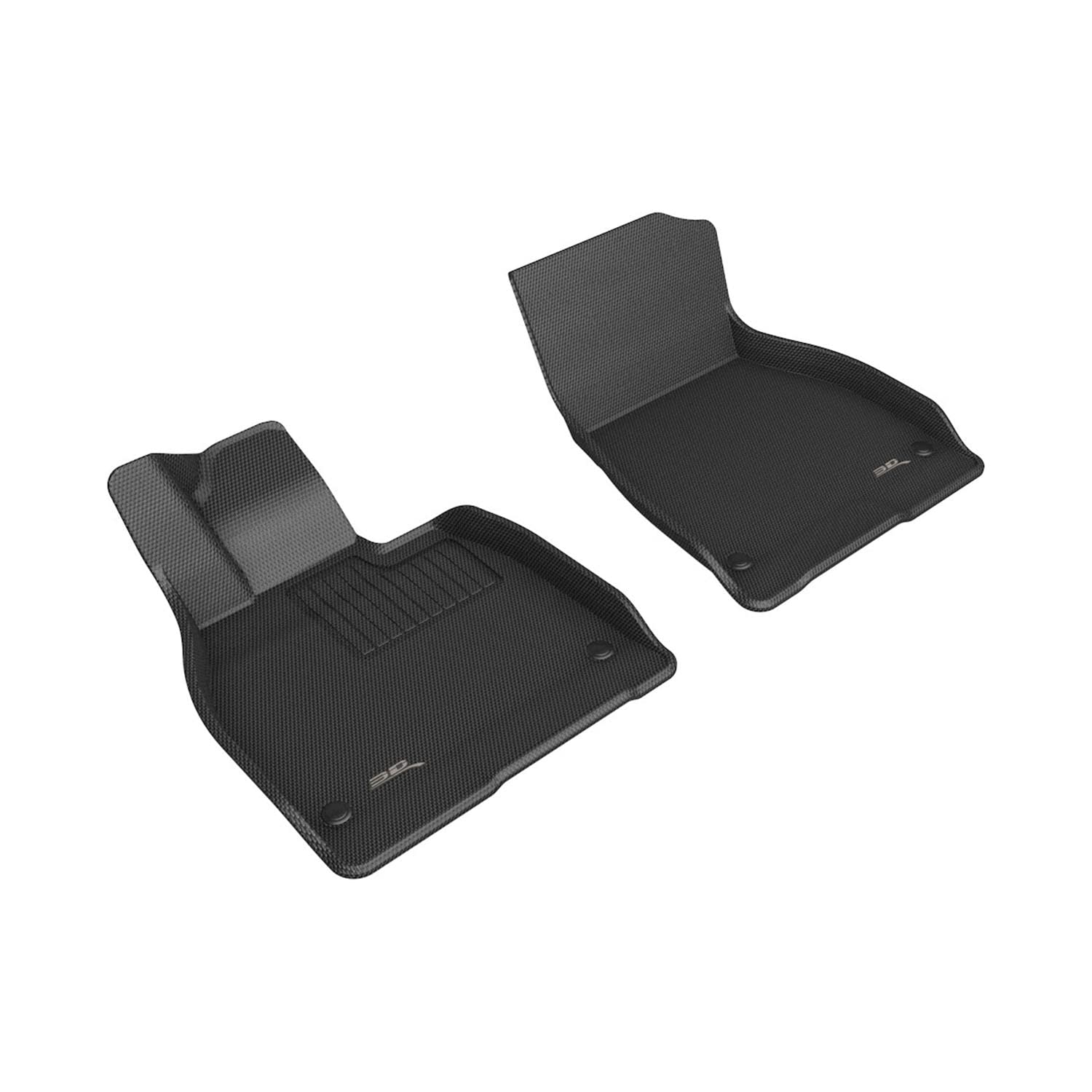Kagu 3D MAXpider Custom Fit Floor Mat (Black) Compatible with Mercedes-Benz EqS Sedan 2022-2025 - Front Row