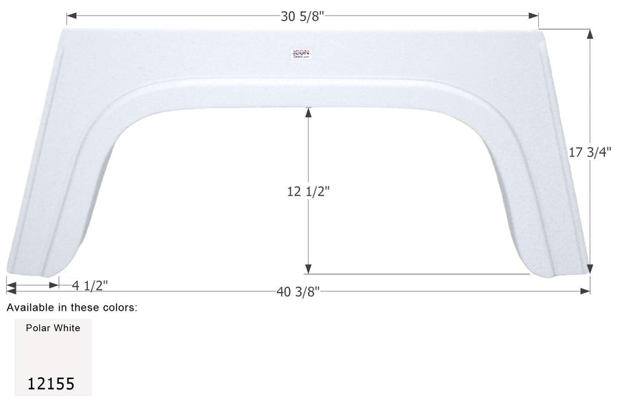 Fender Skirt ICON, Single, Glendale, FS2155, Polar White