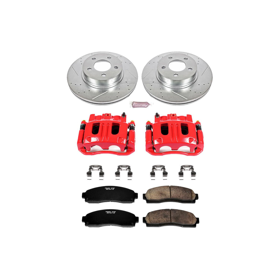 Power Stop Z23 KC1923A Evolution Sport Performance 1-Click Brake Kit with Caliper For Ford Explorer Sport Trac 2003-2005 [Model Specific]
