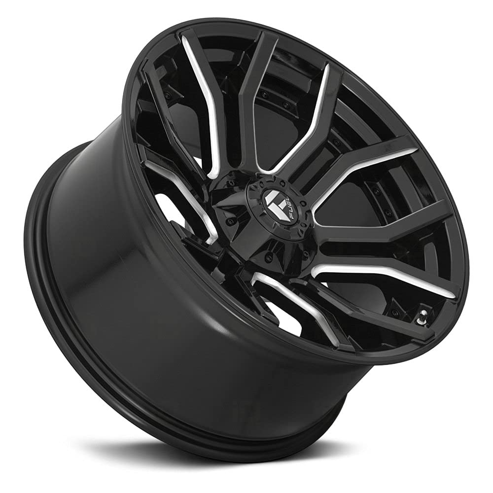 24x12 Fuel D711 Rage 6x135/6x5.5" -44mm Black/Milled Wheel Rim 24" Inch