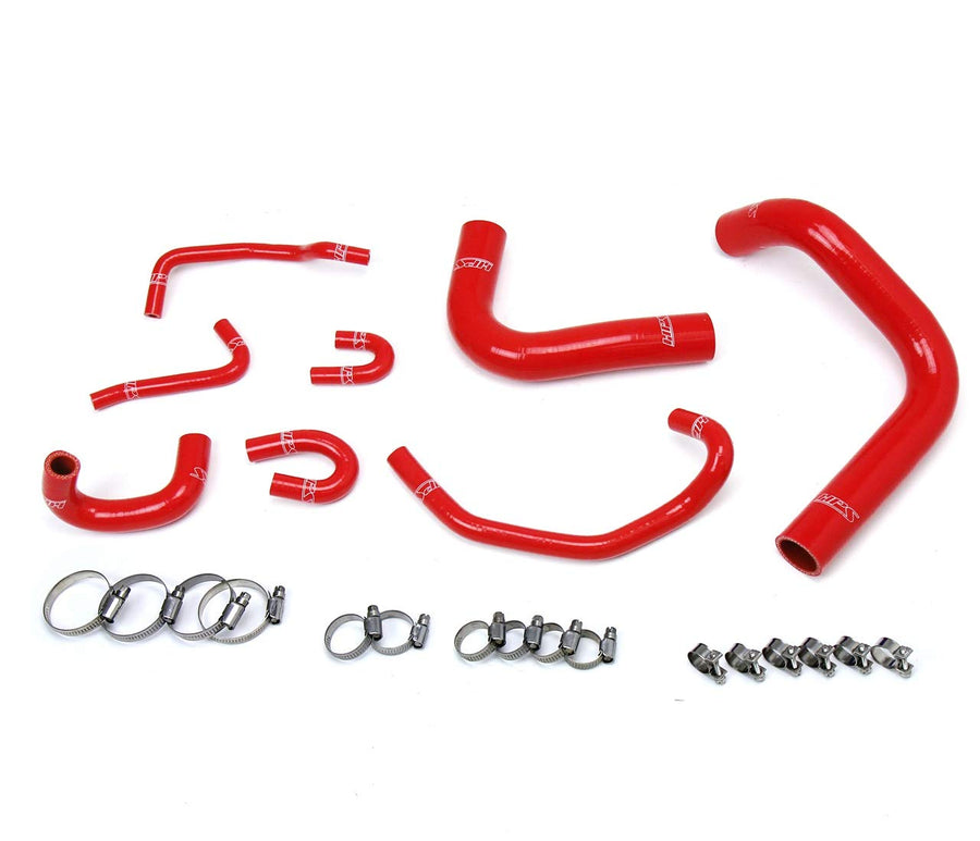 Red HPS 57-1323R-RED Silicone Radiator Hose Kit Coolant