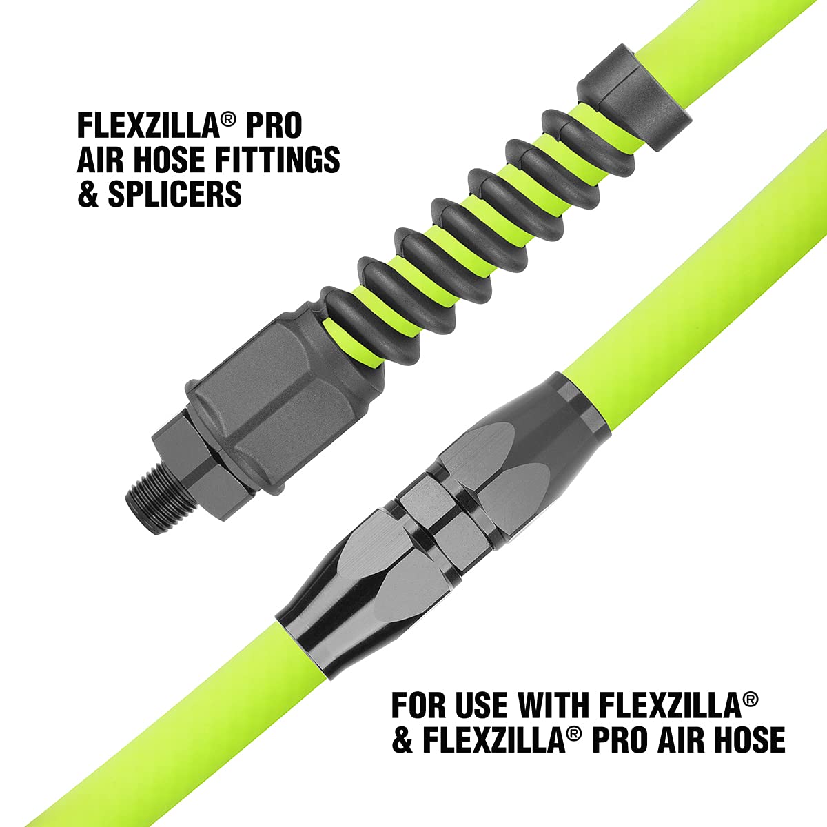 Flexzilla Air Hose Pro Reusable Fitting with Ball Swivel, 1/4 in. - RP900250BS