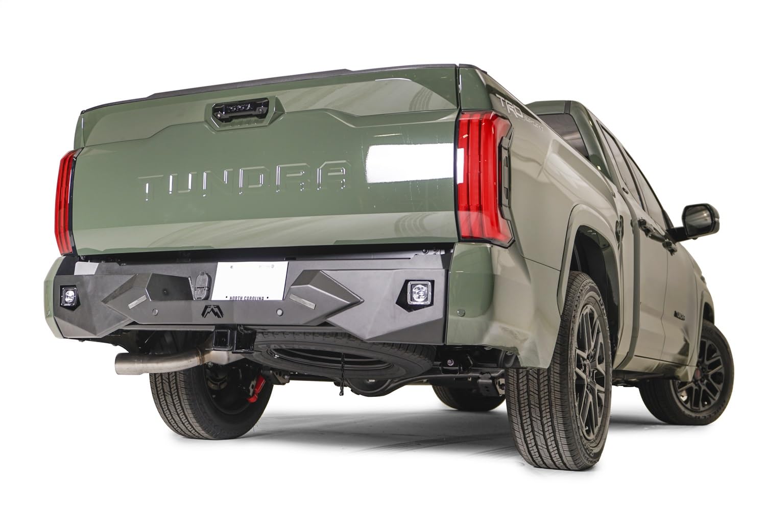 Fab Fours Vengeance TT22-E5451-1 Rear Bumper fits 22-23 Toyota Tundra - 2 Stage Black Powder Coated