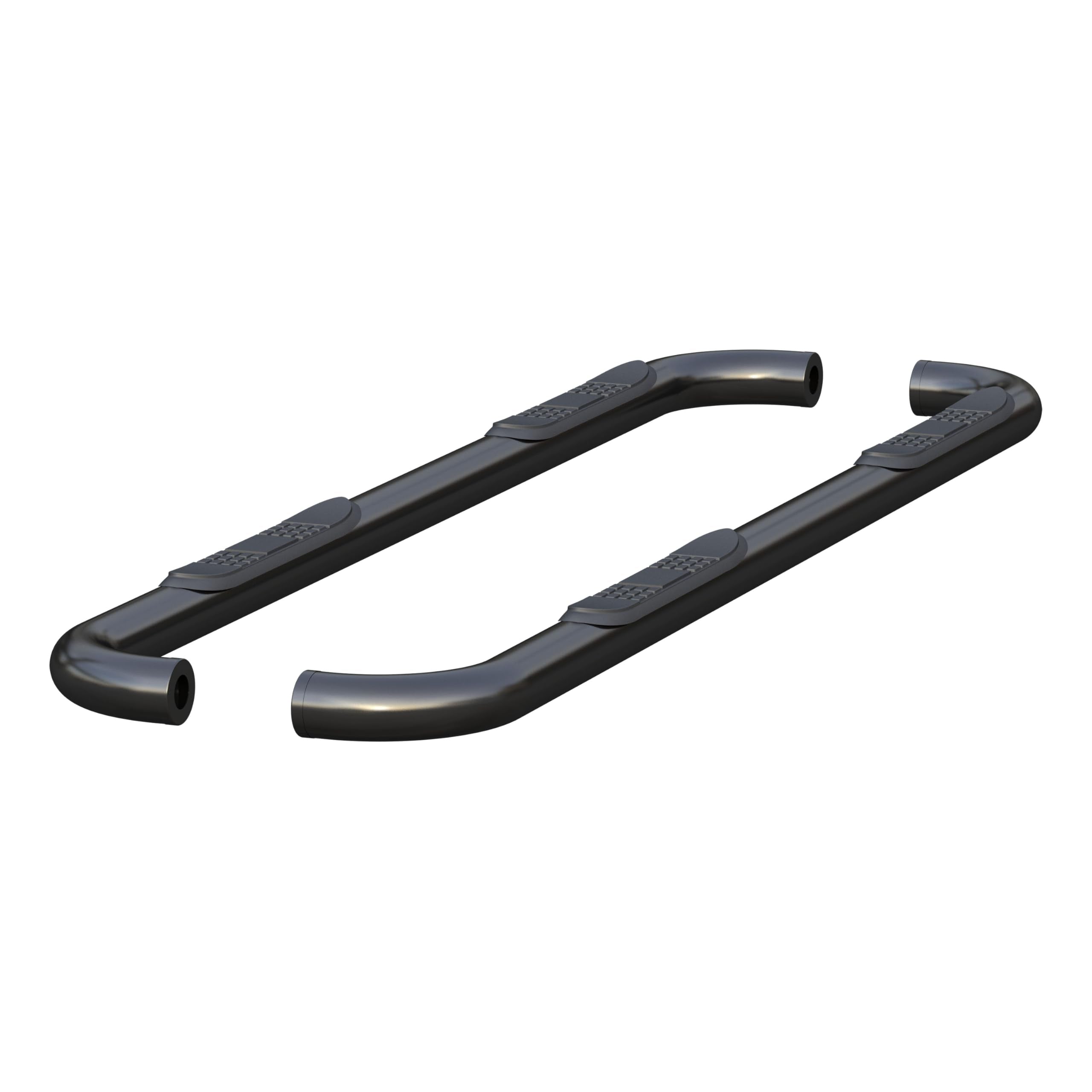 3-Inch Round Black Steel ARIES Nerf Bars, No-Drill, Fits Select Ram 1500