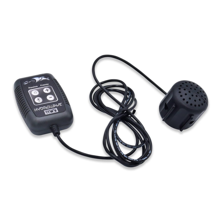 Walleye Mini HYDROWAVE Electronic Fishing Call Package for Docks and Small Boats - Passive and Frenzy Sound Modes - Stimulate a Feeding Frenzy and Attract More Fish Black