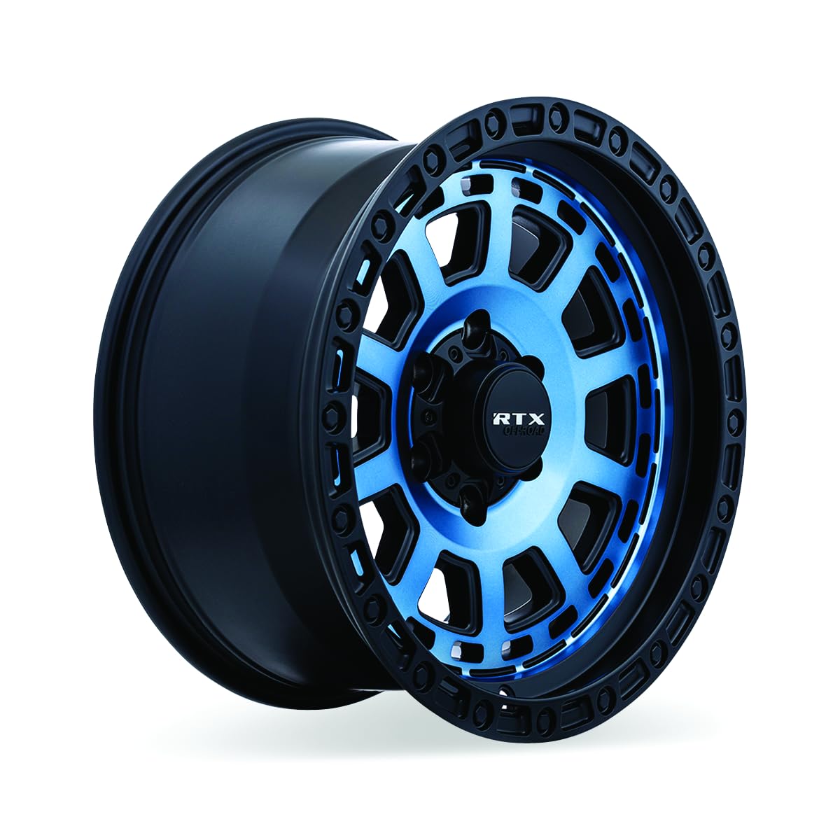 Midnight Blue RTX Titan 18x9 5x127 Wheels -15mm Offset