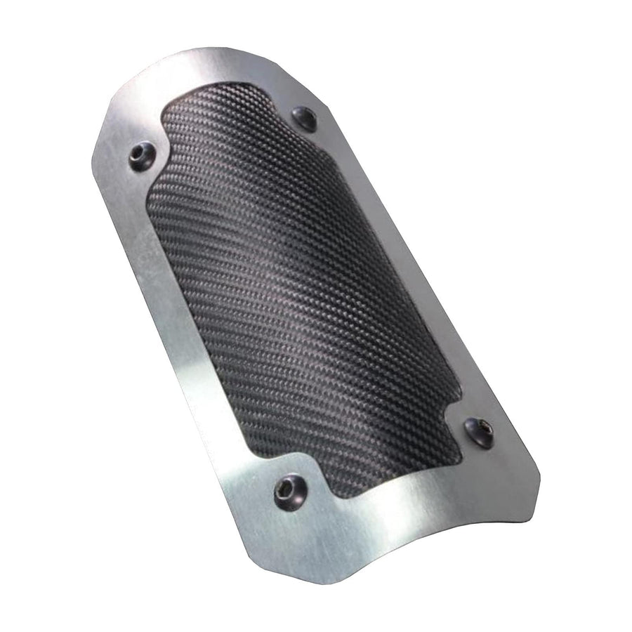 4" x 8" Design Engineering Onyx Heat Shield with Metal Trim Ring
